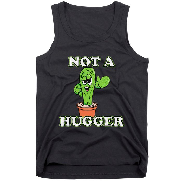 Not A Hugger Personal Boundaries Introvert Warning Tank Top