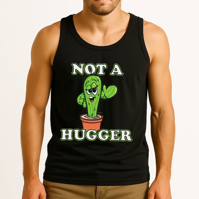 Not A Hugger Personal Boundaries Introvert Warning Tank Top
