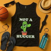 Not A Hugger Personal Boundaries Introvert Warning Tank Top