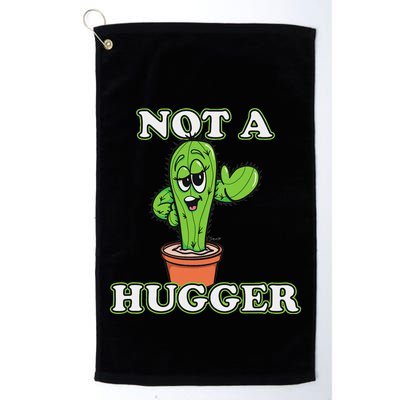 Not A Hugger Personal Boundaries Introvert Warning Golf Towel