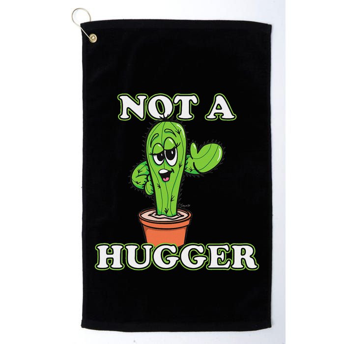 Not A Hugger Personal Boundaries Introvert Warning Golf Towel
