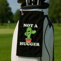 Not A Hugger Personal Boundaries Introvert Warning Golf Towel