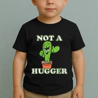 Not A Hugger Personal Boundaries Introvert Warning Toddler T-Shirt
