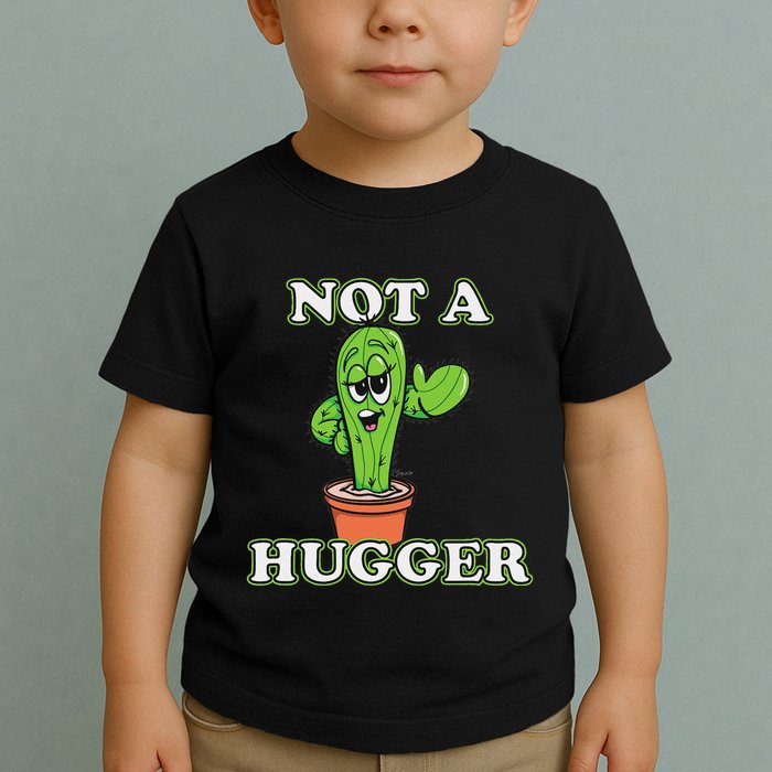 Not A Hugger Personal Boundaries Introvert Warning Toddler T-Shirt