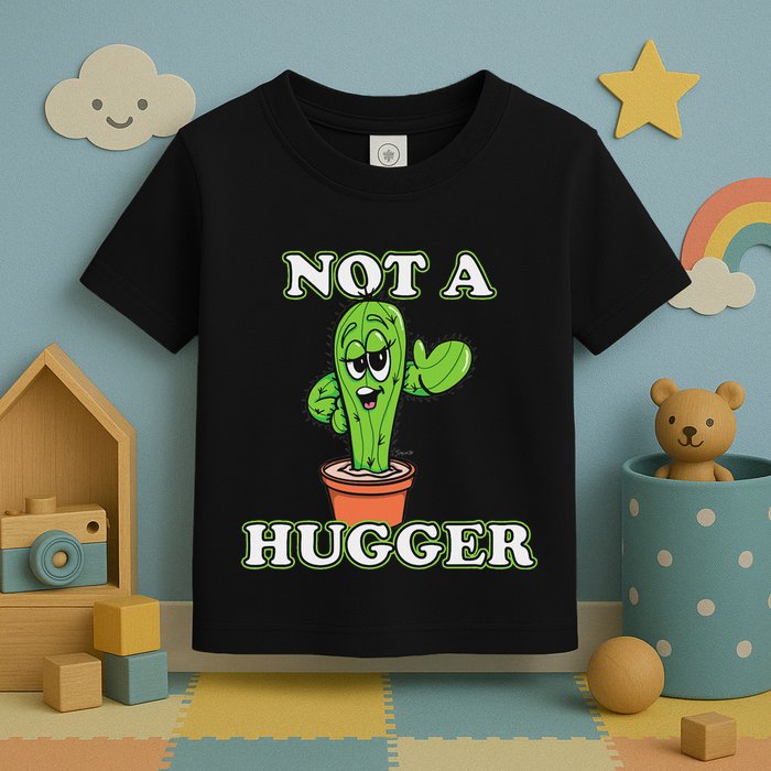 Not A Hugger Personal Boundaries Introvert Warning Toddler T-Shirt