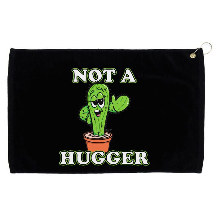 Not A Hugger Personal Boundaries Introvert Warning Grommeted Golf Towel