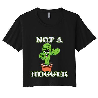 Not A Hugger Personal Boundaries Introvert Warning Crop Top