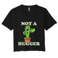 Not A Hugger Personal Boundaries Introvert Warning Crop Top