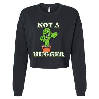 Not A Hugger Personal Boundaries Introvert Warning Cropped Pullover Crew