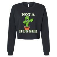 Not A Hugger Personal Boundaries Introvert Warning Cropped Pullover Crew