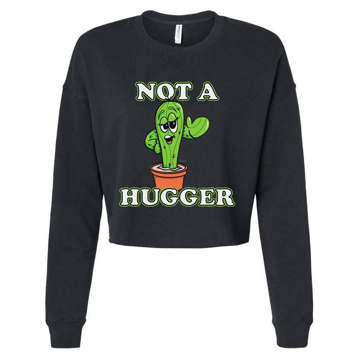 Not A Hugger Personal Boundaries Introvert Warning Cropped Pullover Crew