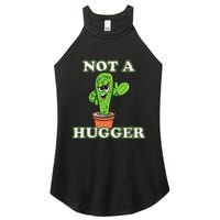 Not A Hugger Personal Boundaries Introvert Warning Women's Perfect Tri Rocker Tank
