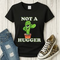 Not A Hugger Personal Boundaries Introvert Warning Womens T-Shirt
