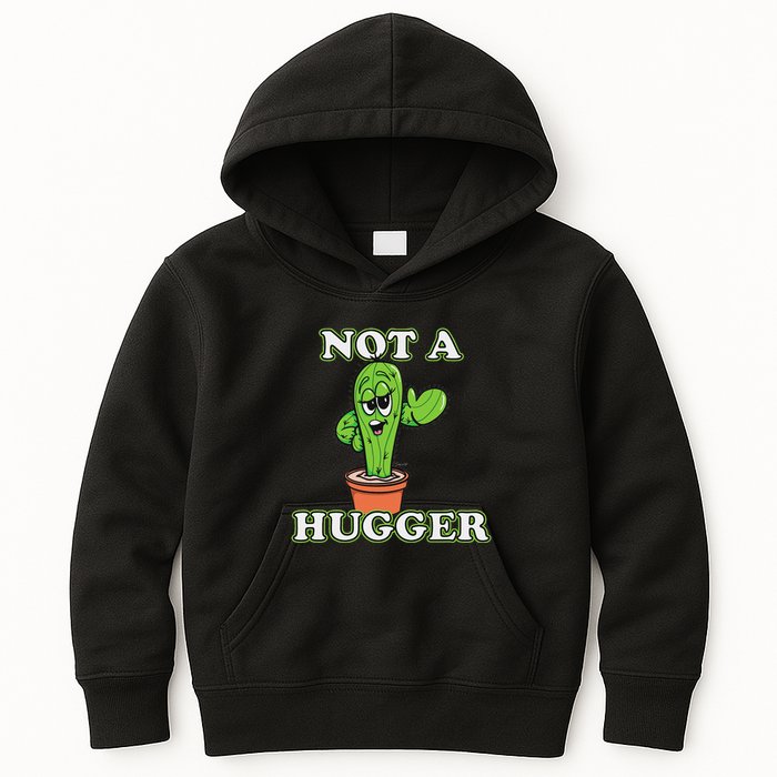Not A Hugger Personal Boundaries Introvert Warning Kids Hoodie