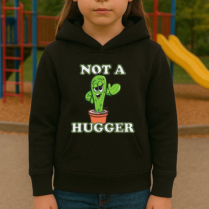 Not A Hugger Personal Boundaries Introvert Warning Kids Hoodie