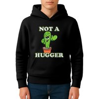 Not A Hugger Personal Boundaries Introvert Warning Kids Hoodie