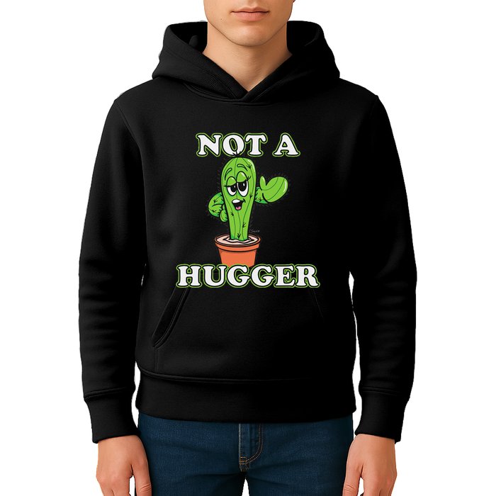 Not A Hugger Personal Boundaries Introvert Warning Kids Hoodie