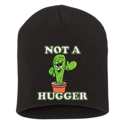 Not A Hugger Personal Boundaries Introvert Warning Short Acrylic Beanie