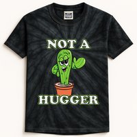 Not A Hugger Personal Boundaries Introvert Warning Kids Tie-Dye T-Shirt