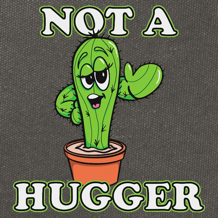 Not A Hugger Personal Boundaries Introvert Warning Cotton Canvas Backpack