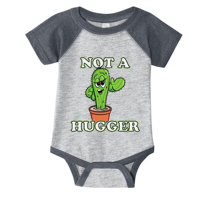 Not A Hugger Personal Boundaries Introvert Warning Infant Baby Jersey Bodysuit