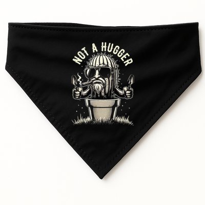 Not A Hugger Funny Vintage Cactus Sarcastic USA-Made Doggie Bandana