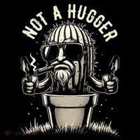 Not A Hugger Funny Vintage Cactus Sarcastic Tall T-Shirt