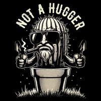 Not A Hugger Funny Vintage Cactus Sarcastic Backpack