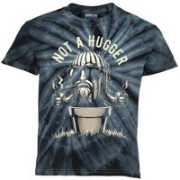 Not A Hugger Funny Vintage Cactus Sarcastic Kids Tie-Dye T-Shirt