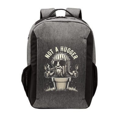 Not A Hugger Funny Vintage Cactus Sarcastic Vector Backpack