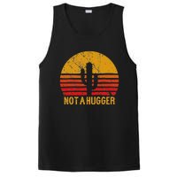 Not A Hugger Cactus Funny Introvert Retro Sunset PosiCharge Competitor Tank