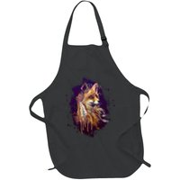 Native American Head Dress Fox Paint Splatter Apron