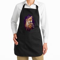 Native American Head Dress Fox Paint Splatter Apron