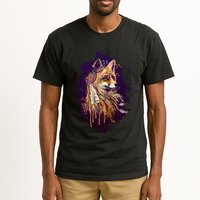 Native American Head Dress Fox Paint Splatter Tall T-Shirt