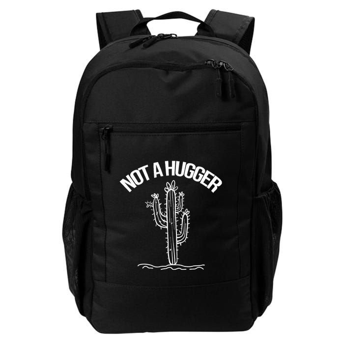 Not A Hugger Funny Vintage Cactus Sarcastic Backpack