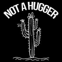 Not A Hugger Funny Vintage Cactus Sarcastic Bucket Hat