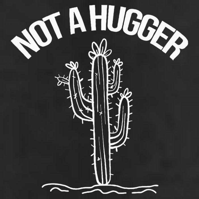 Not A Hugger Funny Vintage Cactus Sarcastic Golf Towel