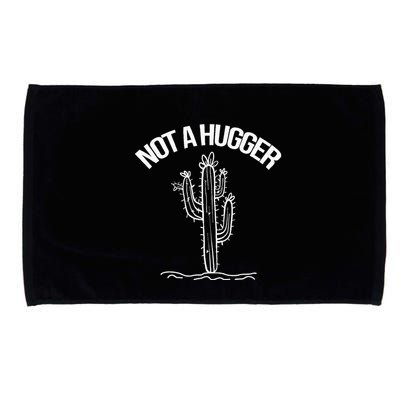 Not A Hugger Funny Vintage Cactus Sarcastic Microfiber Hand Towel