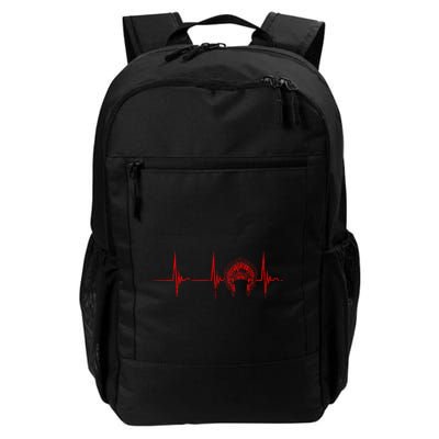 Native American Headdress Indian Chief Heartbeat Ekg Pulse Backpack