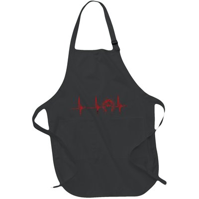 Native American Headdress Indian Chief Heartbeat EKG Pulse Apron