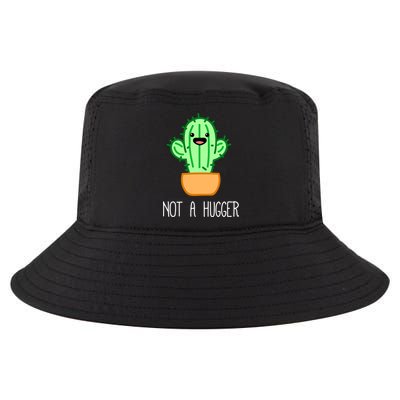 Not A Hugger Cactus Cute Kawaii Do Not Hug Meme Funny Gift Cool Comfort Performance Bucket Hat