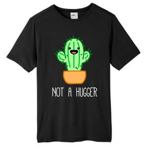 Not A Hugger Cactus Cute Kawaii Do Not Hug Meme Funny Gift Tall Fusion ChromaSoft Performance T-Shirt