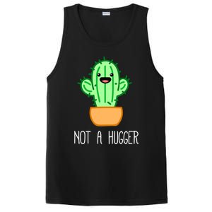 Not A Hugger Cactus Cute Kawaii Do Not Hug Meme Funny Gift PosiCharge Competitor Tank