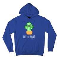 Not A Hugger Cactus Cute Kawaii Do Not Hug Meme Funny Gift Hoodie