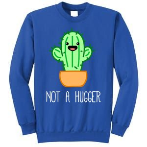 Not A Hugger Cactus Cute Kawaii Do Not Hug Meme Funny Gift Sweatshirt