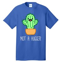 Not A Hugger Cactus Cute Kawaii Do Not Hug Meme Funny Gift Tall T-Shirt