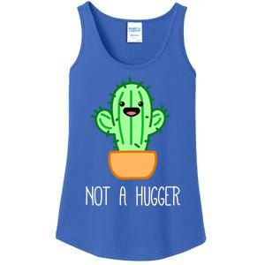 Not A Hugger Cactus Cute Kawaii Do Not Hug Meme Funny Gift Ladies Essential Tank