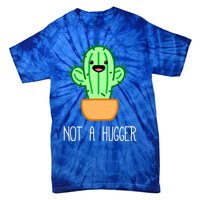 Not A Hugger Cactus Cute Kawaii Do Not Hug Meme Funny Gift Tie-Dye T-Shirt