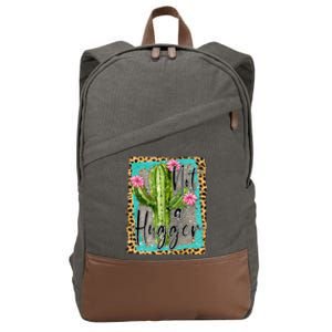 Not A Hugger , Funny Cotton Canvas Backpack