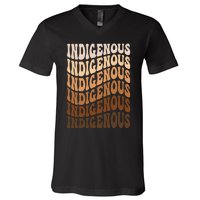 Native American Heritage American Indian Indigenous V-Neck T-Shirt